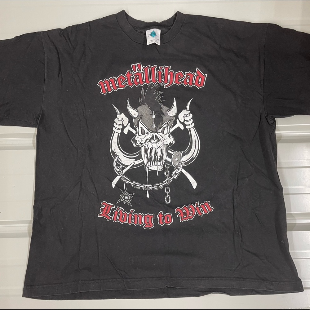 Rare vintage 1999 Metallica Motörhead Metclub exclusive tee XXL unisex